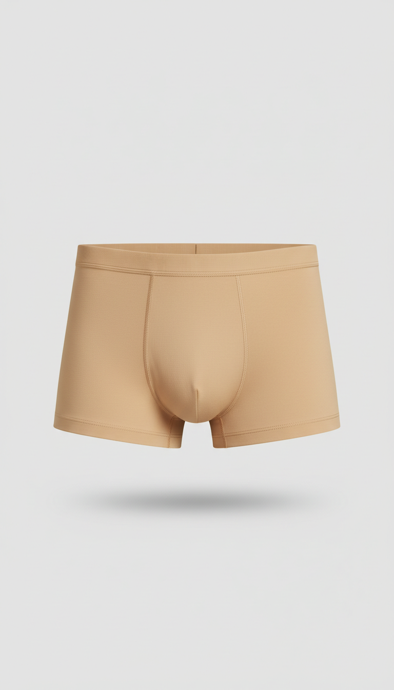 Boxer anti-fuite sable raffiné