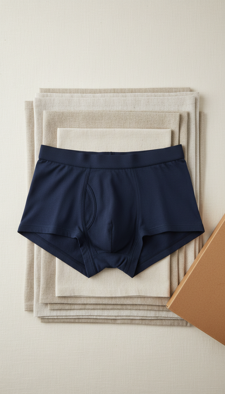 Boxer navy en modal doux