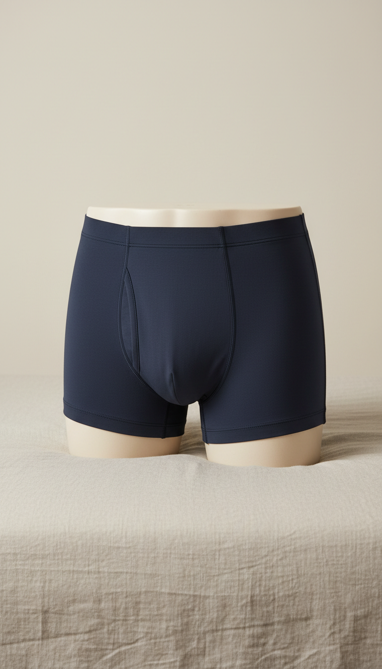 Boxer anti-fuite navy profond