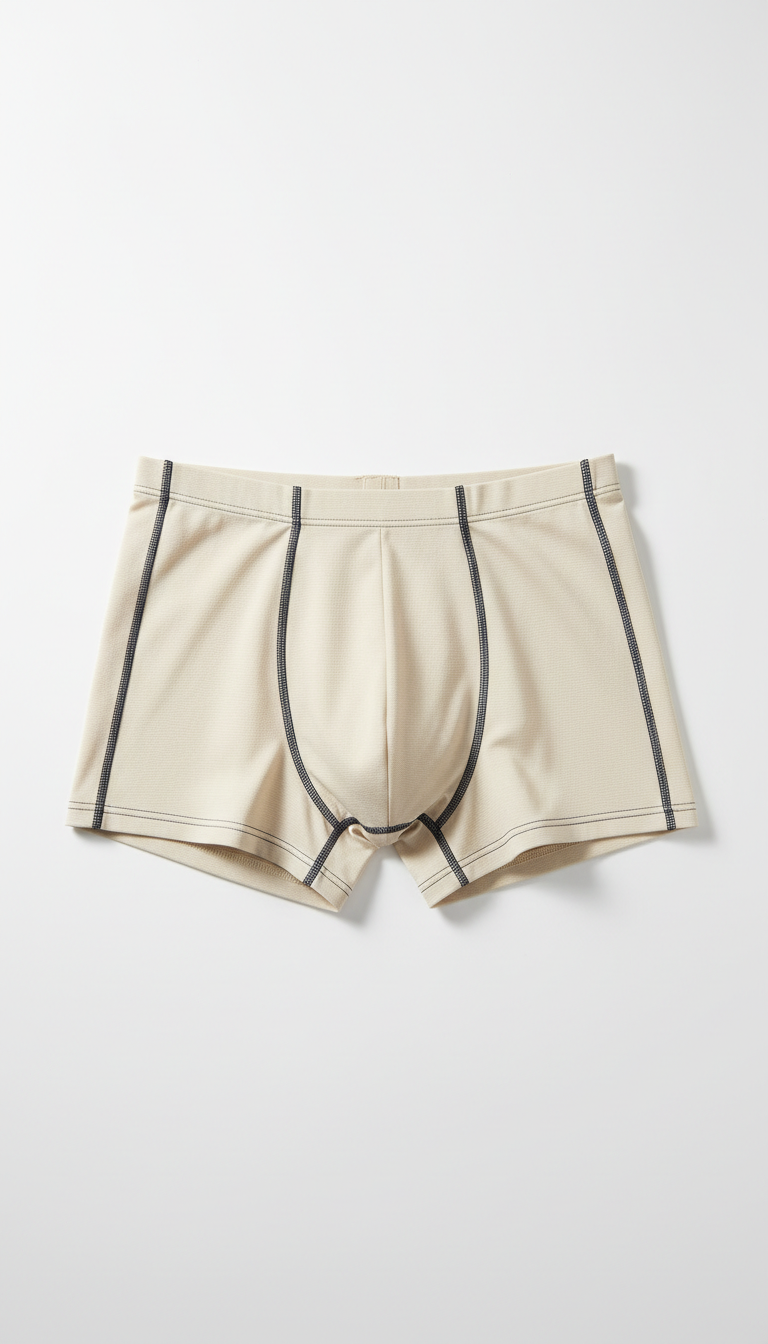 Boxer anti-fuite ivoire doux